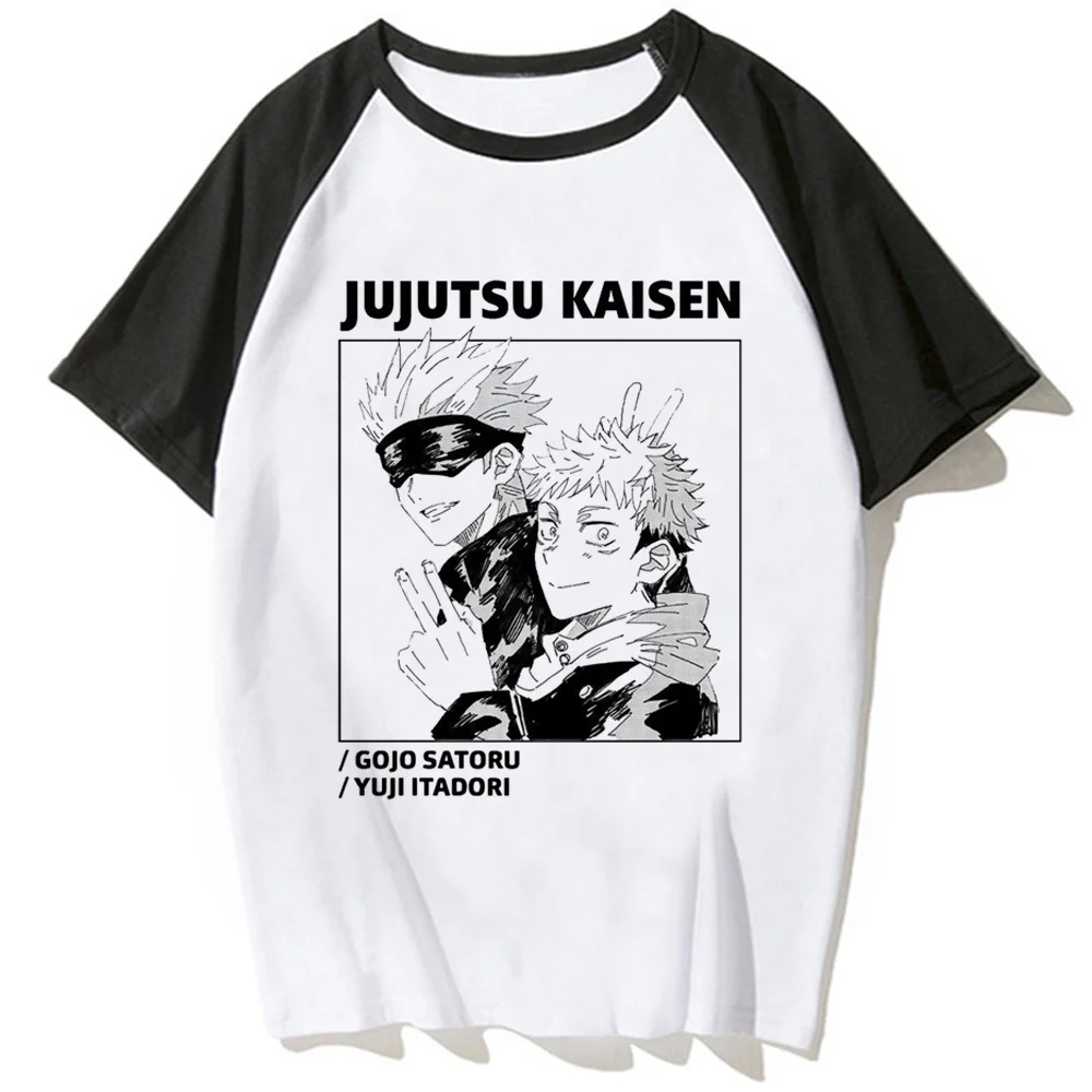 Футболка Jujutsu Kaisen, женская дизайнерская футболка с графическим комиксом, женская дизайнерская уличная одежда 2000-х годов - 2