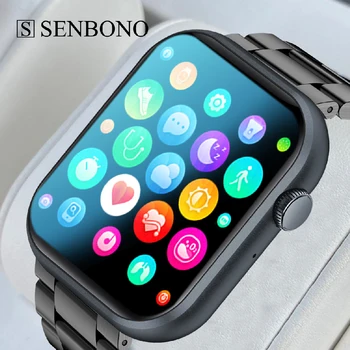 SENBONO 2023 Мужские Смарт-часы Bluetooth С Пользовательским Набором Номера, Спортивные Водонепроницаемые Смарт-часы Для Мужчин И Женщин + КОРОБКА для IOS Android Xiaomi