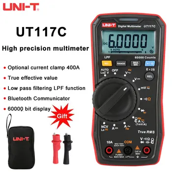 Цифровой Мультиметр UNI-T UT117C Тестер 60000 Отсчетов Высокоточный True RMS Профессиональный Мультиметр с Функцией Bluetooth