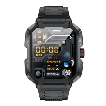 Сенсорный экран 2023 Новое приложение Realtek8763e Duffy App с Большой Батареей 1,85 дюйма 400 мАч, Мужские Часы для спорта на открытом воздухе AK47 Smart Watch