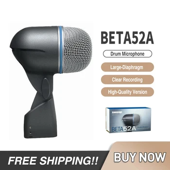 Профессиональный ударный инструмент BETA52A Большой бас-барабан Микрофон Сценический Студийный Динамический микрофон Beta 52a