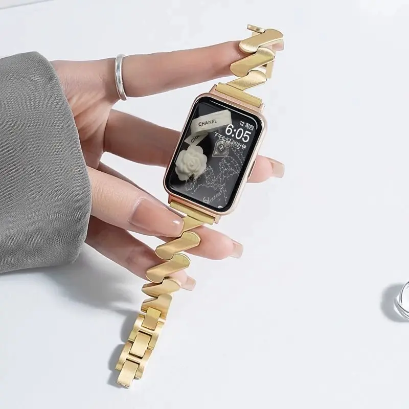 Металлический ремешок для Huawei Watch Fit2 браслет Correa Ремешок для часов Huawei Watch Fit sport Ремешок женский браслет - 5