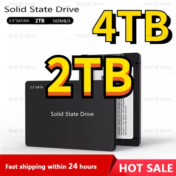 НОВЫЙ 2023 SSD 2 ТБ SATA3 SSD Настольный ноутбук Высокоскоростной твердотельный накопитель Жесткий диск Твердотельные диски 2.5 