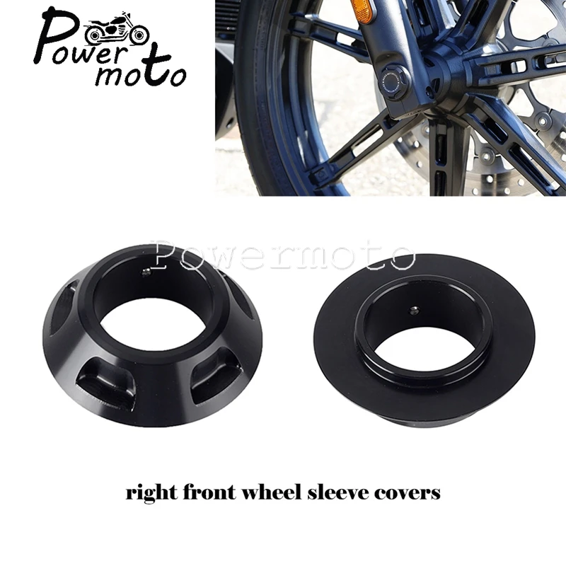 Алюминиевая крышка втулки колеса мотоцикла Передняя Правая Крышка передней оси для Harley Nightster 975 RH975 2022-23 Аксессуары - 0