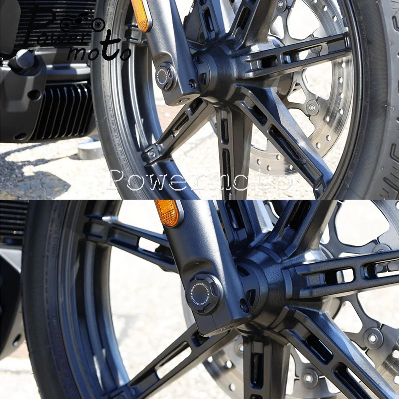 Алюминиевая крышка втулки колеса мотоцикла Передняя Правая Крышка передней оси для Harley Nightster 975 RH975 2022-23 Аксессуары - 5