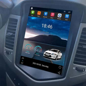Для Tesla Style 2Din Android12 Автомагнитола Для Chevrolet Cruze J300 2008 -12 Мультимедийный Видеоплеер GPS Стерео Carplay DSP Камера