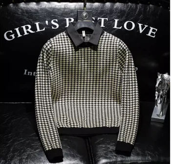 P0854 Модные мужские свитера 2023 Подиум Роскошный известный бренд Европейский дизайн Мужская одежда для вечеринок