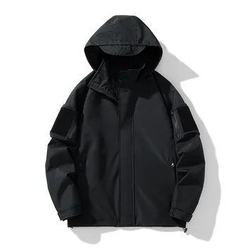 Осень/зима 2023, Новая мужская куртка с капюшоном для альпинизма на открытом воздухе, мужское повседневное Универсальное модное теплое пальто
