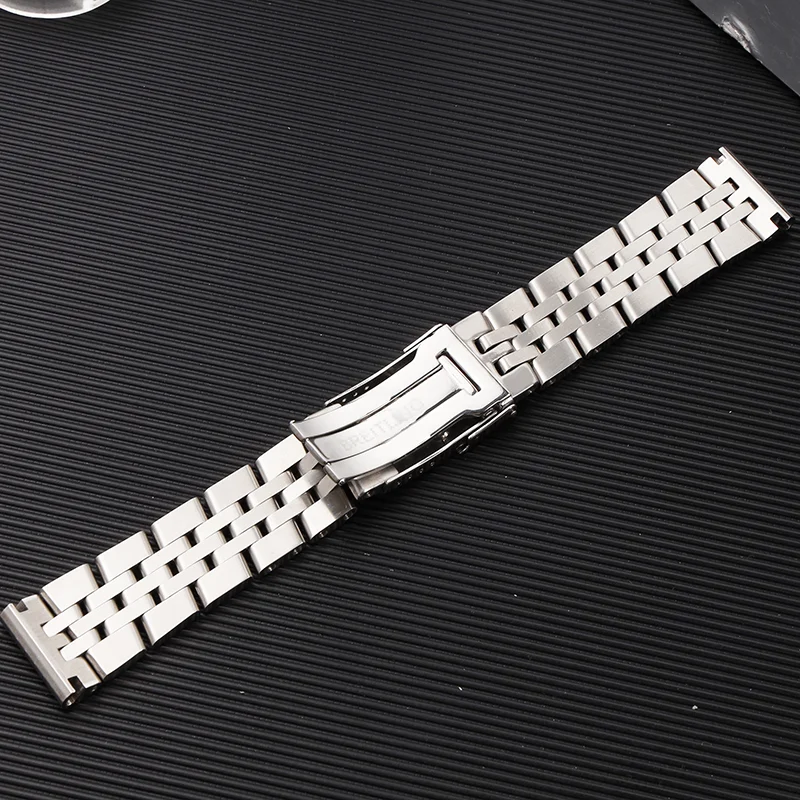 Ремешок для часов из нержавеющей стали 316L 22мм 24мм твердый металлический браслет для мужских часов браслет для часов Breitling A49350 AB042011 - 1