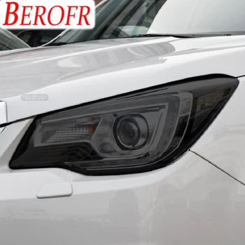 Защитная пленка для автомобильных фар, Дымчатая Черная Прозрачная наклейка из ТПУ для Subaru Forester 2019 2020 2013-На Аксессуары