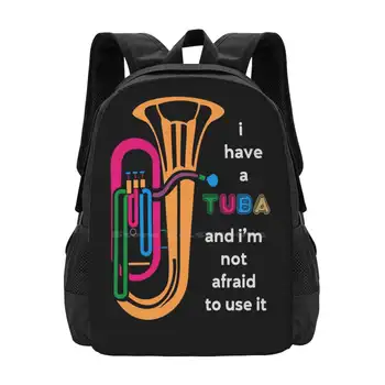Рюкзак Tuba для студентов, школьная сумка для ноутбука, дорожная сумка для духового оркестра Tuba Horn, Группа ботаников, группа гиков, Симфонический оркестр, музыкант