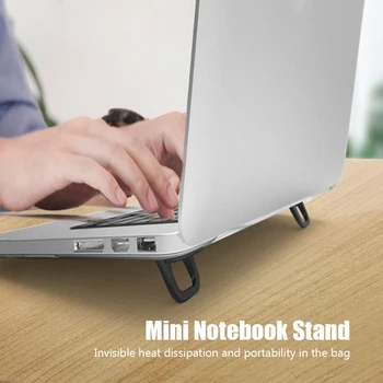 Складная подставка для ноутбука, держатель компьютерной клавиатуры, Мини-переносные ножки, подставки для ноутбуков Macbook, ноутбука Huawei, алюминиевая подставка