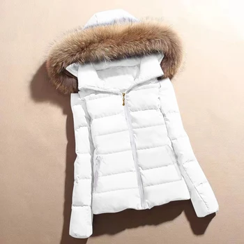 2022 Зимняя куртка, женская одежда, женские парки, утепленная верхняя одежда, Короткие пальто с капюшоном, женские тонкие базовые топы с хлопковой подкладкой, Hiver