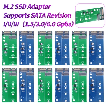 M.2 SSD Адаптер B Key M2 SATA Riser SATA3 6G Карта M2-SATA Адаптер 2,5-дюймовый SSD Адаптер Поддерживает 2230/42/60/80 M.2 SSD