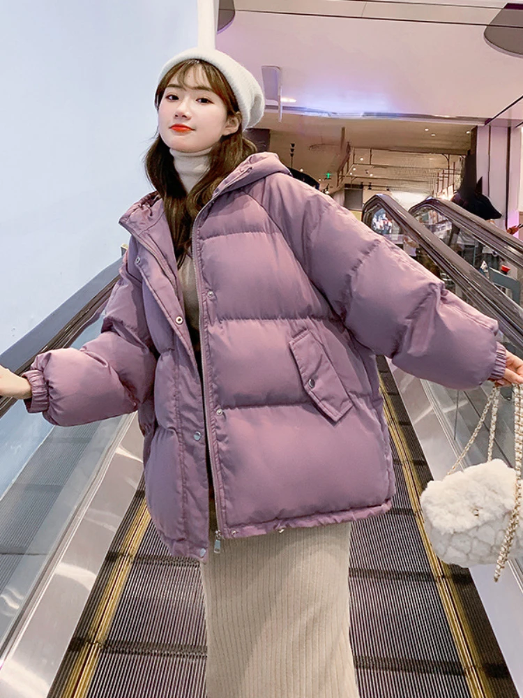 Зимняя одежда Женские тяжелые куртки Пальто Пуховик Женское пальто Женская Винтажная одежда Корейская мода Парки Элегантная верхняя одежда - 3