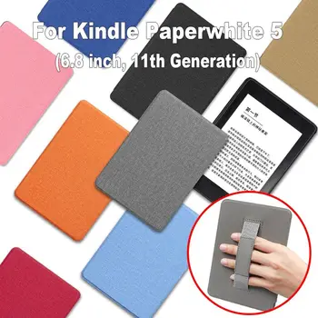 Умный чехол 11-го поколения с диагональю 6,8 дюйма из искусственной кожи для поддержки рук Защитная оболочка из ультратонкой ткани для Kindle Paperwhite 5