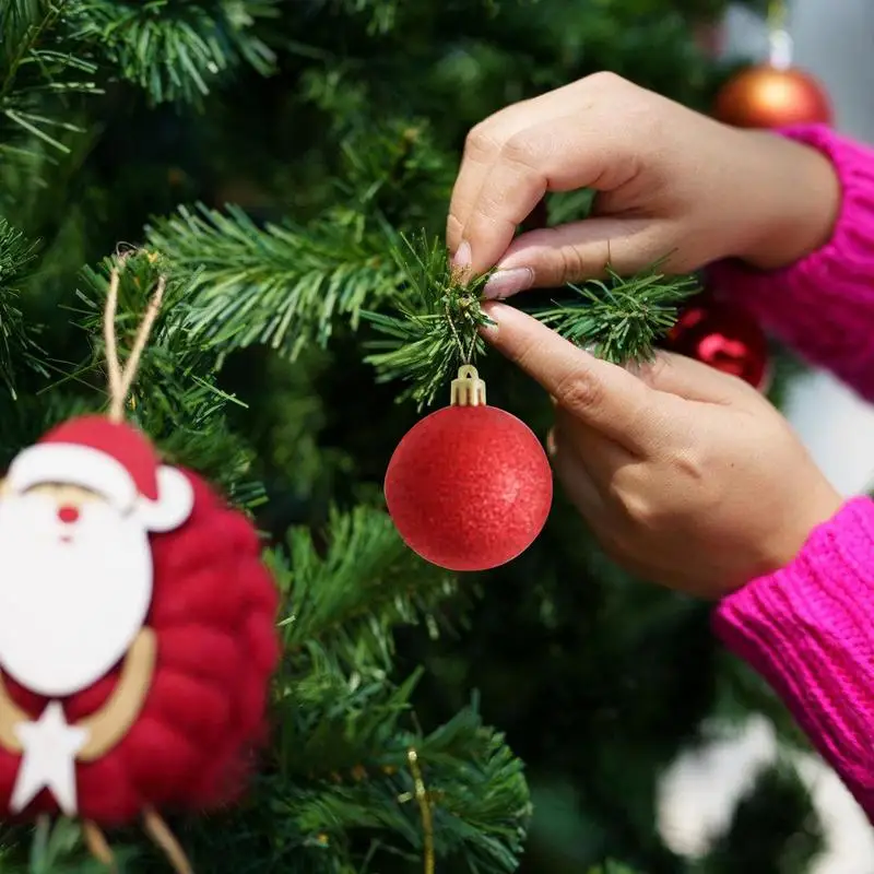 Цветные рождественские шары, красочные безделушки, набор декора для елки, украшения для Рождественской елки, украшение для вечеринки по случаю годовщины помолвки - 2