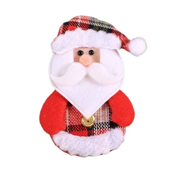 Креативный настенный орнамент Санта-Клауса, милая мультяшная плюшевая игрушка Санта-Клауса для Рождественской вечеринки, сувениры для домашнего декора