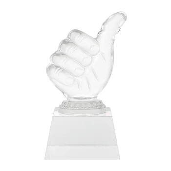 Трофейная медаль Прозрачный приз Декоративная награда из хрусталя ручной работы Стеклянные фигурки