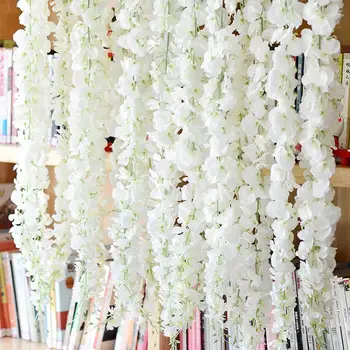 1шт искусственных растений, настенные цветочные лозы Свадебная вечеринка Сад Домашний декор