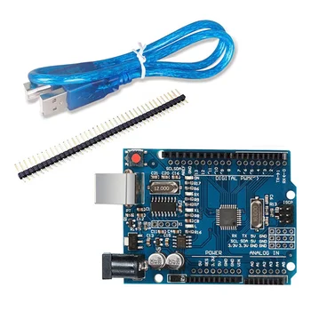 Для платы разработки Arduino UNO R3, совместимого с ATMEGA328P модуля микроконтроллера, материнской платы с кабелем