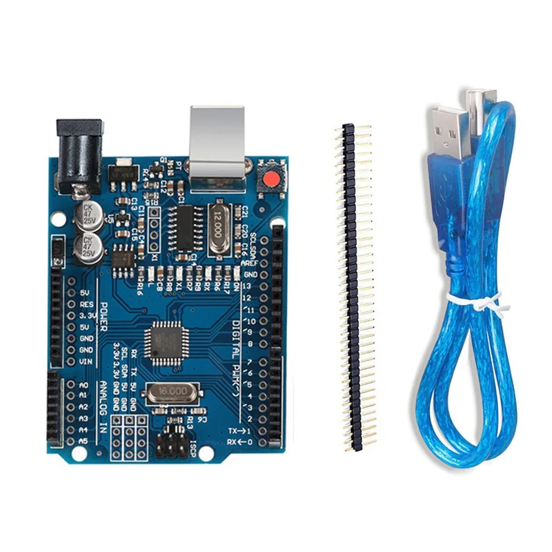 Для платы разработки Arduino UNO R3, совместимого с ATMEGA328P модуля микроконтроллера, материнской платы с кабелем - 1