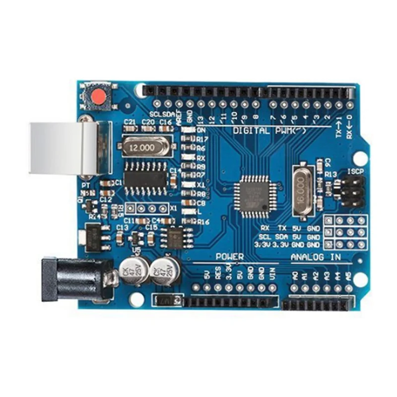Для платы разработки Arduino UNO R3, совместимого с ATMEGA328P модуля микроконтроллера, материнской платы с кабелем - 4