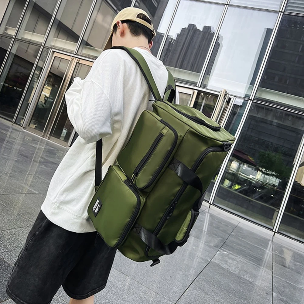 Рюкзак на открытом воздухе с отделением для обуви и влажным карманом, сумка для путешествий на короткие расстояния для плавания по выходным/ тренировок/йоги - 2