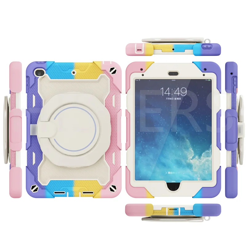 Детский Защитный Противоударный Бронированный Чехол Для iPad Mini 2019 5-го поколения A2126 A2124 A2133 Портативный Funda для iPad Mini 4 2015 Shell - 1