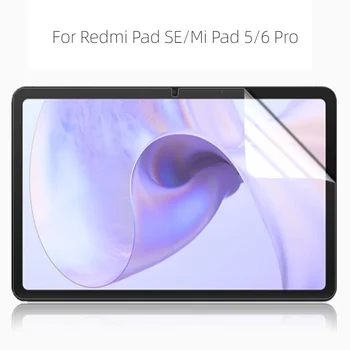 2 упаковки HD-защитной пленки для экрана Redmi Pad SE 11 для Redmi Pad 10.6 с защитой от царапин из ПЭТ-мягкой пленки для Xiaomi Pad 6 6 Pro 5 5 Pro 11