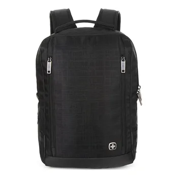 Рюкзак большой емкости из легкой деловой серии с вертикальной двойной молнией и светоотражающей полосой для мужчин
