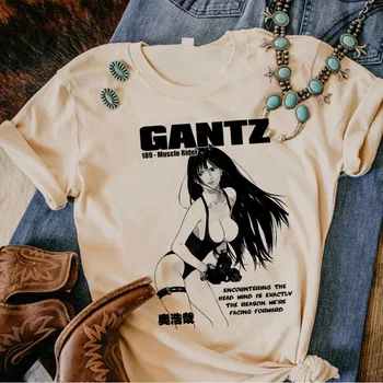 Женские футболки Gantz Tee с графическим рисунком, одежда для девочек y2k