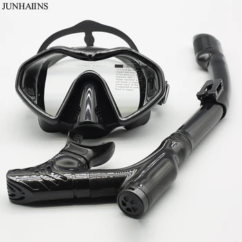 Набор для подводного плавания, противотуманная силиконовая маска для дайвинга из закаленного стекла, оригинальные очки для взрослых, герметичная маска для подводного плавания