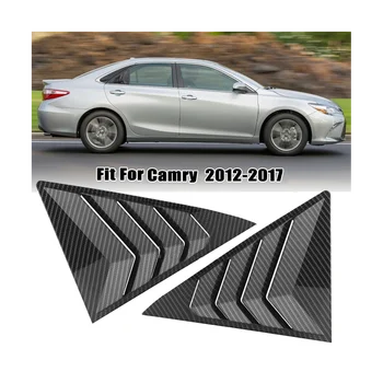 1 пара Накладка на жалюзи заднего стекла Дефлектор для Toyota Camry 7Th 2012-2017 Стайлинг автомобиля Вентиляционное отверстие для жалюзи Украшает наклейку B