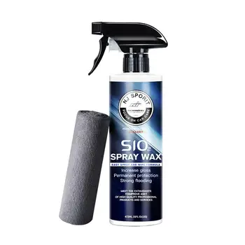 Керамическое Покрытие для Автокраски Crystal Wax Spray Наногидрофобная Жидкая Полимерная Олеофобная Защита от Дождя Для ухода за автомобилем 473 мл