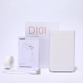 Niimbot D101 Ширина бумаги 12 мм - 25 мм Оригинальный термопринтер этикеток Беспроводной кабель Bluetooth Производитель этикеток для ювелирных изделий Papeles
