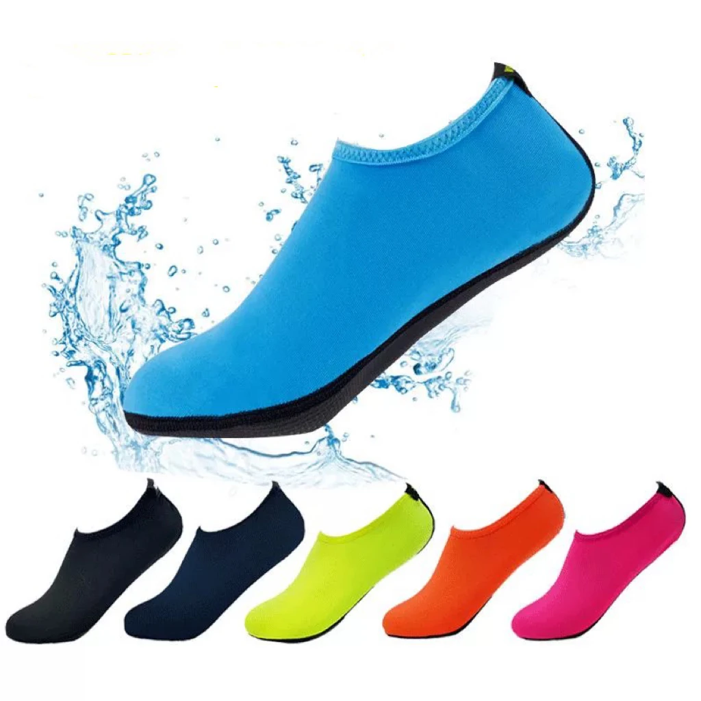 Летняя водная обувь унисекс, пляжные пинетки, водные кроссовки, обувь для плавания босиком, нескользящие шлепанцы для дайвинга, водные сандалии - 0