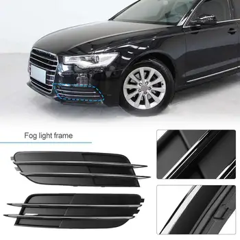 1 Пара Накладок Решетки Радиатора Нижних Противотуманных Фар Переднего Бампера на 2012-2014 Audi A6 C7