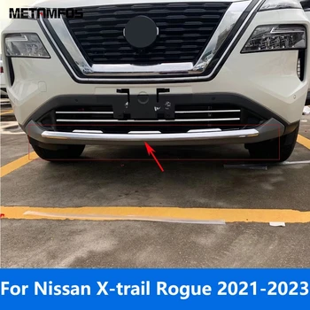 Для Nissan X-trail Xtrail Rogue 2021 2022 2023 Хромированная Отделка Переднего Бампера Для Губ Обвес Диффузор Сплиттер Аксессуары Для Укладки автомобилей