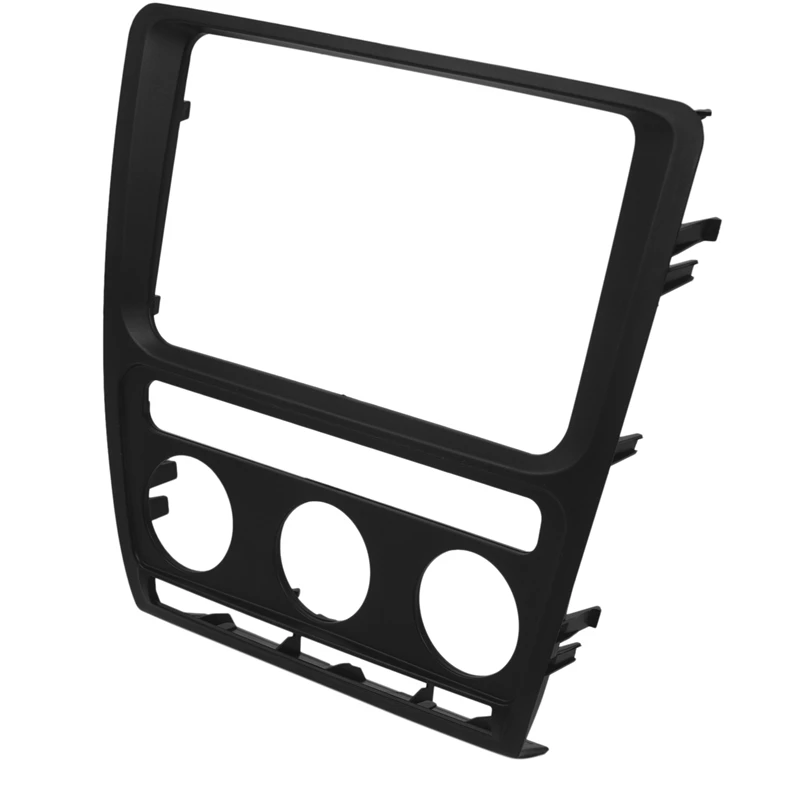 2X Панель радиоприемника Рамка панели управления для Skoda Octavia (автоматический кондиционер) 2004-2010 Adio DVD Стерео Cd панель - 4