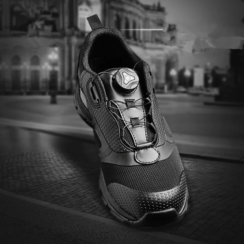 Мужская сверхлегкая спортивная обувь для скалолазания на открытом воздухе, армейские фанаты, Полевая охота, Кемпинг, пешие прогулки, Дышащие Тактические тренировочные боевые ботинки - 4