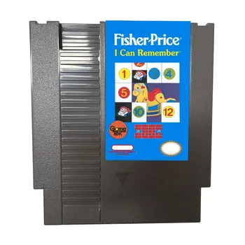 8-битная игровая карта с 72 контактами, картридж Fisher-Price-I-Can-Remember версии NTSC и Pal для видеоигры для NES