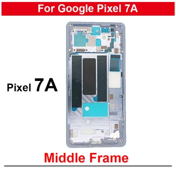 Средняя рамка с боковым ключом Запасные части для Google Pixel 7A
