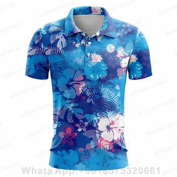 2023 Новые модные повседневные рубашки поло с короткими рукавами, Летний гольф, спортивные детские быстросохнущие рубашки поло, Удобная дышащая рубашка