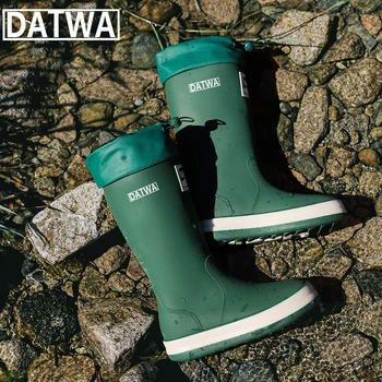 Datwa Уличная водонепроницаемая обувь для рыбалки, сапоги на болотной резиновой подошве, противоскользящие сапоги для ловли куликов нахлыстом, походные непромокаемые ботинки
