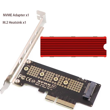M.2 SSD PCIE Адаптер Карты Расширения Адаптер Интерфейса M2 NVMe SSD NGFF К PCIE 4.0 Riser с Алюминиевым Радиатором