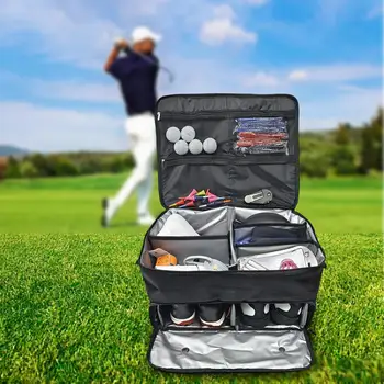 Органайзер для багажника для гольфа, складной багажник для хранения предметов первой необходимости, дорожная сумка, шкафчик для одежды, отличная идея подарка для игроков в гольф