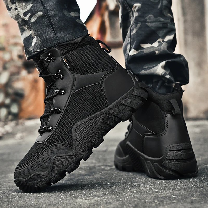 Men's Sneakers Hiking Boots Military Man Tactical Boots Men's Sneakers кроссовки мужские botas tacticas hombre militar 등산화 39-47 - 2