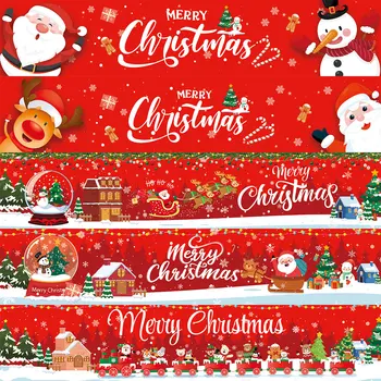 Веселого Рождества Открытый Баннер Флаг Веселого Рождества 2023 Рождественские Украшения Подарки Navidad Noel Natal С Новым 2024 Годом
