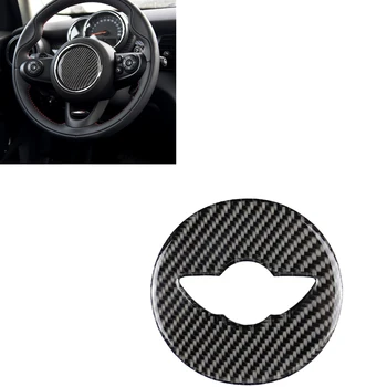 Для Mini Cooper серии F F54 F55 F56 F60 Наклейка на центральную крышку рулевого колеса из углеродного волокна Для отделки внутреннего кольца левого привода